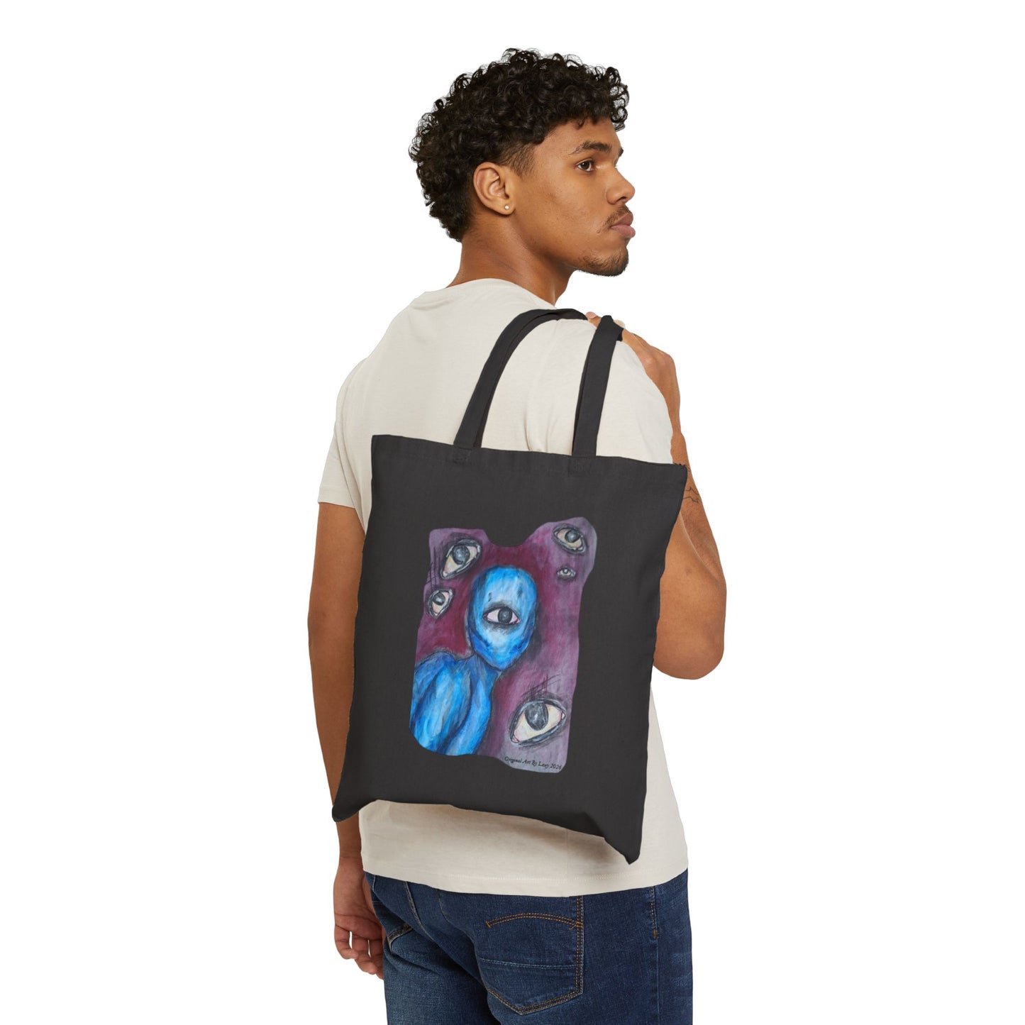 Original Art Cotton Canvas Tote Bag