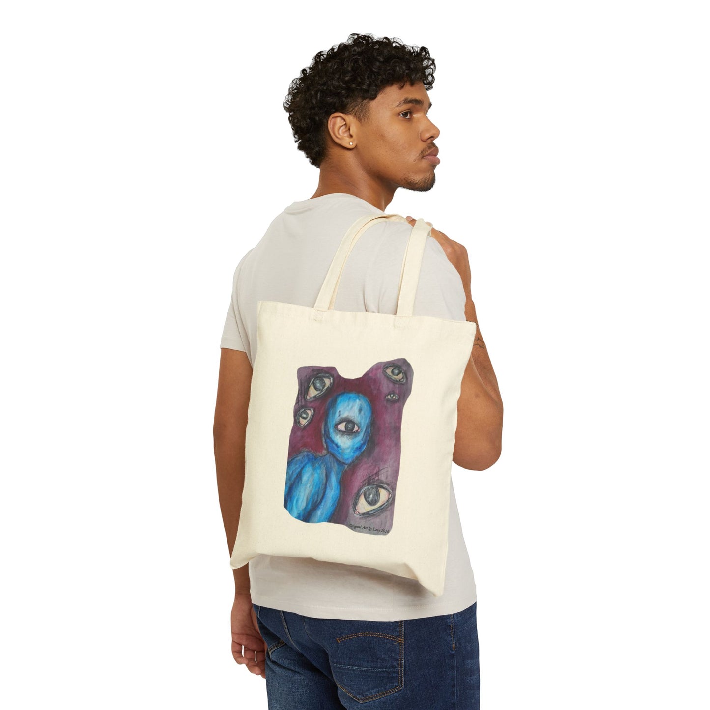 Original Art Cotton Canvas Tote Bag